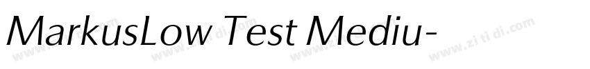MarkusLow Test Mediu字体转换